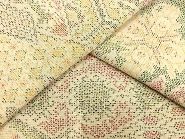 平和屋着物▽上質なお召 単衣 縞 正絹 逸品 CAAV8968gh