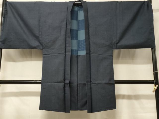 平和屋着物＃男性　本場大島紬　長羽織　100亀甲　総詰め　正絹　逸品　CABF8964in｜平和屋