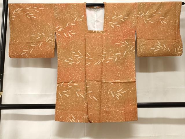 平和屋着物#道行コート ろうけつ染 枝葉文 暈し染め 正絹 逸品 CABF3880ev|平和屋