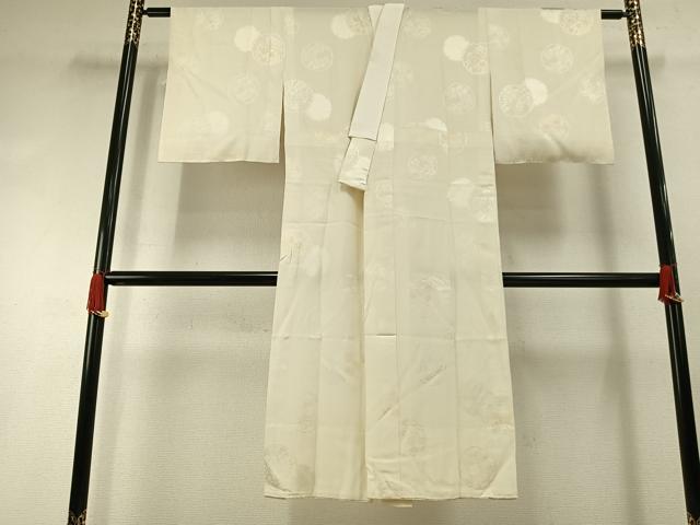 平和屋着物●長襦袢　無双仕立て　雪輪花地紋　暈し染め　正絹　逸品　AABI1572fy｜平和屋