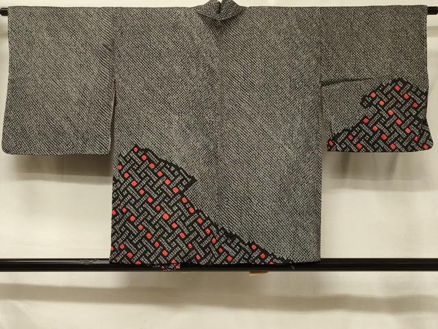 平和屋着物#羽織 総絞り 霞文 黒地 正絹 逸品 未使用 CABE5298in|平和屋