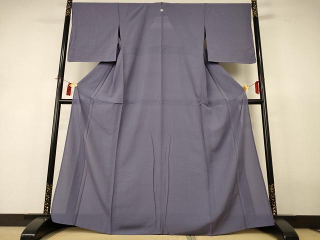 長閑やかさ屋御召しもの＊夏物 色無地 絽 薄薄墨色 正絹 珠玉 未当てはめる AABI0604jd