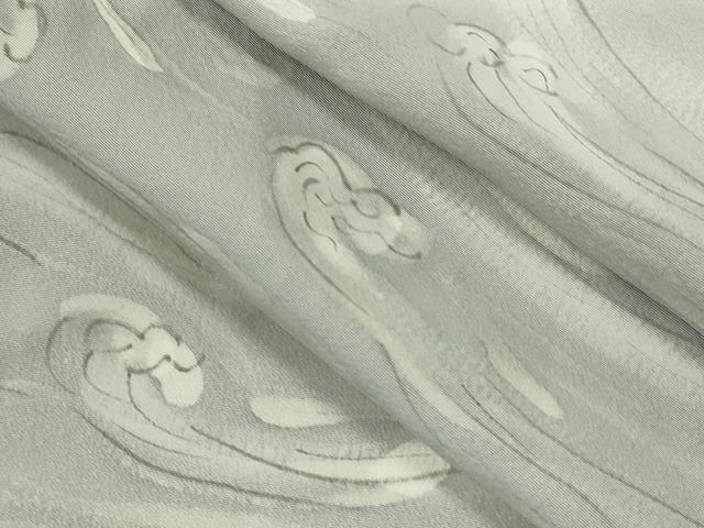 平和屋着物▽上質な小紋 単衣 手描き 墨流し文様 暈し染め 正絹 逸品 CABF3162ze|平和屋