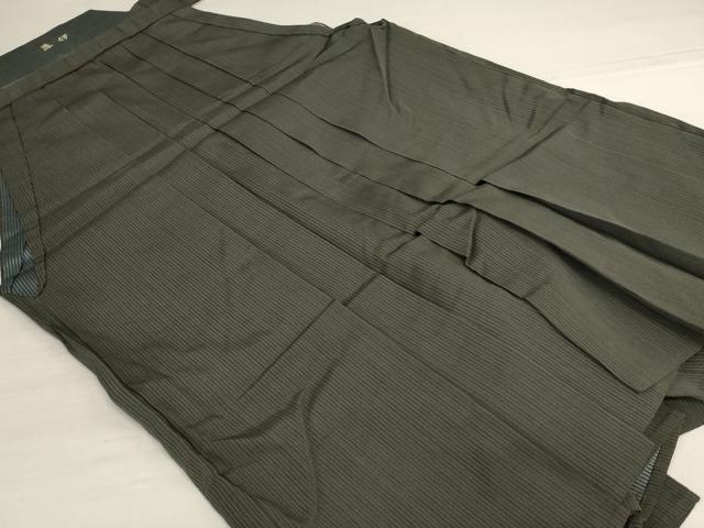 長閑やかさ屋お召しもの＊夏物 成人男性 馬のり袴 縦絽 縞 正絹 珠玉 AABJ2480jd