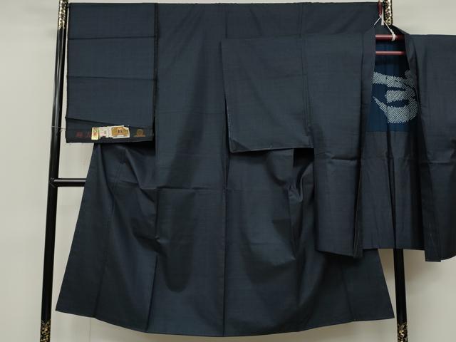 平和屋着物●男性　本場大島紬　アンサンブル　100亀甲　総詰め　証紙付き　正絹　逸品　未使用　CABD0181ut｜平和屋