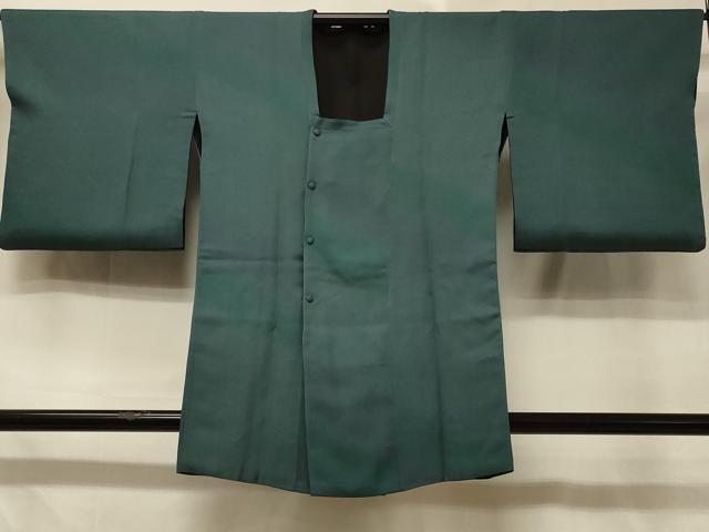 長閑やかさ屋御召しもの＃道行厚地の外套 リヴァーシブル 霞文 暈し染め 黒地 正絹 珠玉 CABD7963インチ