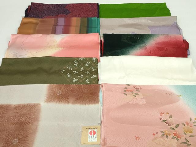 平和屋着物★和装小物　帯揚げ10枚セット　丹後ちりめん　正絹　逸品　未使用　DABI0191xg｜平和屋