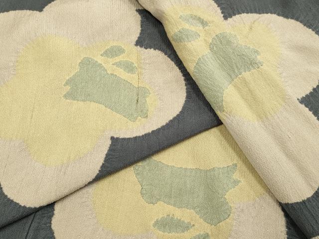平和屋着物▽上質な小紋 単衣 絞り 兎 正絹 逸品 DABF5741du|平和屋