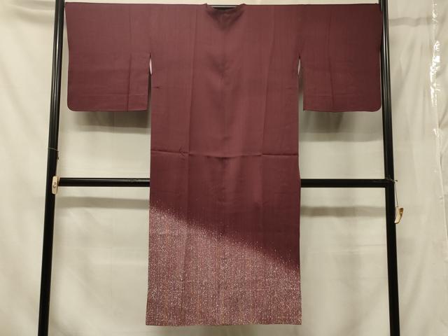 平和屋着物#道行コート 霞文 たたき染め ロング丈 正絹 逸品 CABE5353in|平和屋