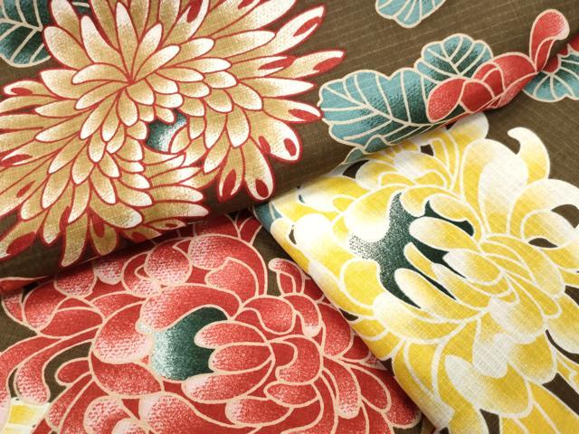 平和屋着物&there4;夏物 綿紅梅 浴衣 菊花文 綿 逸品 CABG4044gh｜平和屋