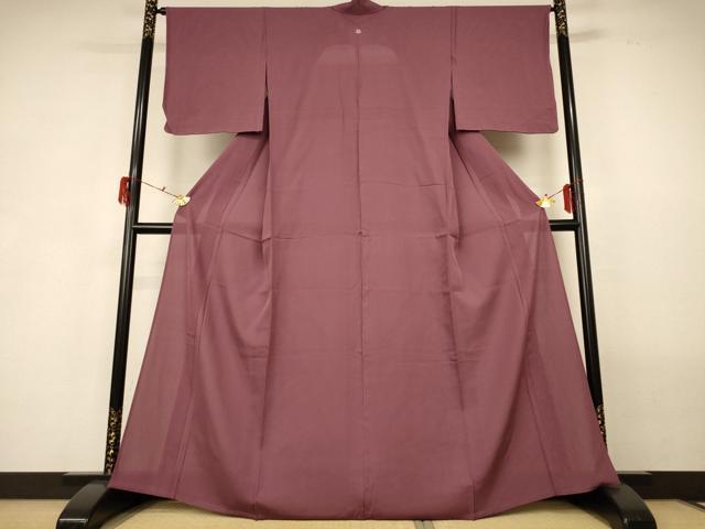 長閑やかさ屋御召しもの＊夏物 色無地 絽 紅檜皮色 正絹 珠玉 未当て嵌める AABG9101jd
