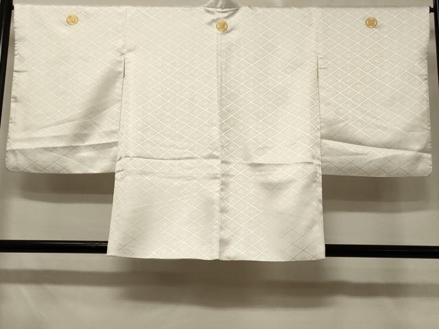 平和屋着物#羽織 花菱地紋 白色 洗える着物 CABE5209in|平和屋