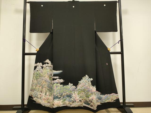 楽天市場】平和屋着物□極上 十日町友禅作家 村松竜介 黒留袖 鳳凰花文