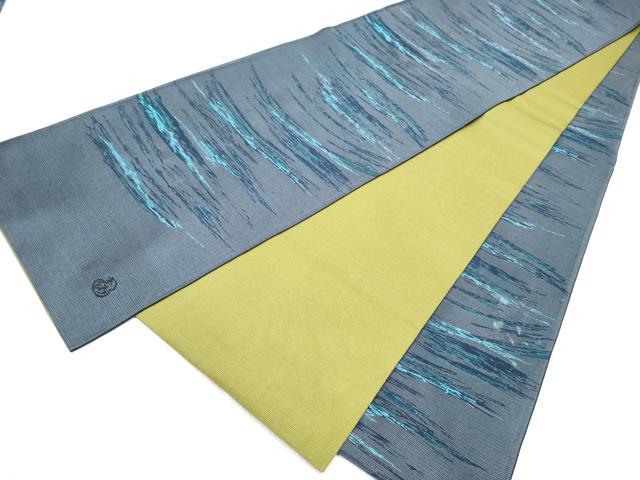 平和屋着物●両面　全通柄袋帯　作家物　霞文　正絹　逸品　CABD5811hy｜平和屋
