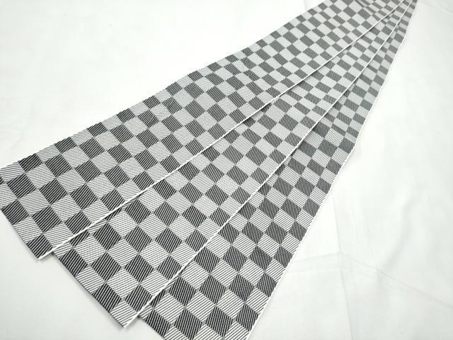 平和屋着物●男性　角帯　市松文様　一重帯　CABF5567hy｜平和屋 14,014円