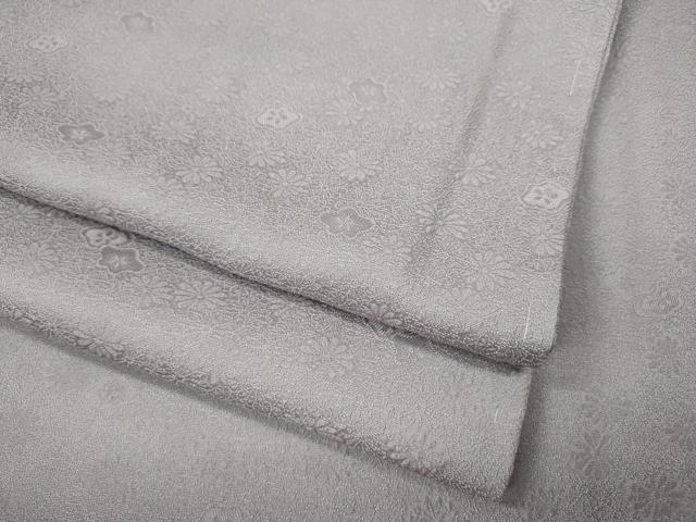 平和屋着物●上質な色無地 舞花地紋 白藤色 正絹 逸品 CABH9857ut|平和屋