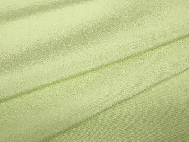 平和屋着物▽上質な色無地 単衣 若芽色 正絹 逸品 DABE4682az|平和屋