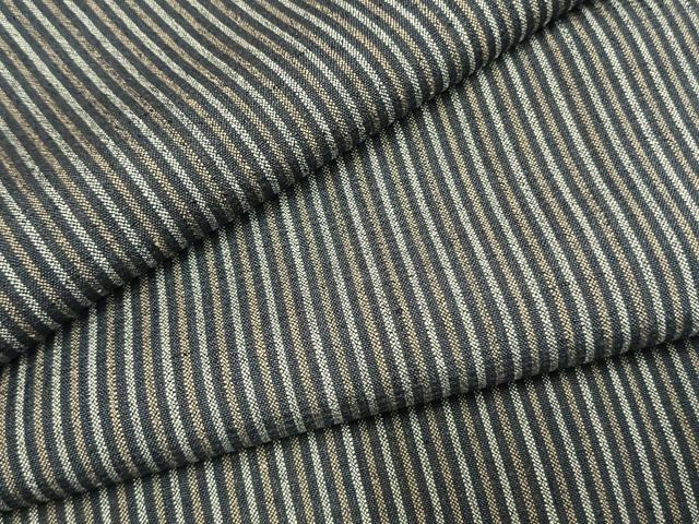 平和屋着物●上質な紬　縞　正絹　逸品　AABG4828fy｜平和屋