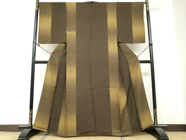 長閑やかさ屋御召しもの●御膳上等な小紋 抽象化文様 正絹 珠玉 DABF1301ud