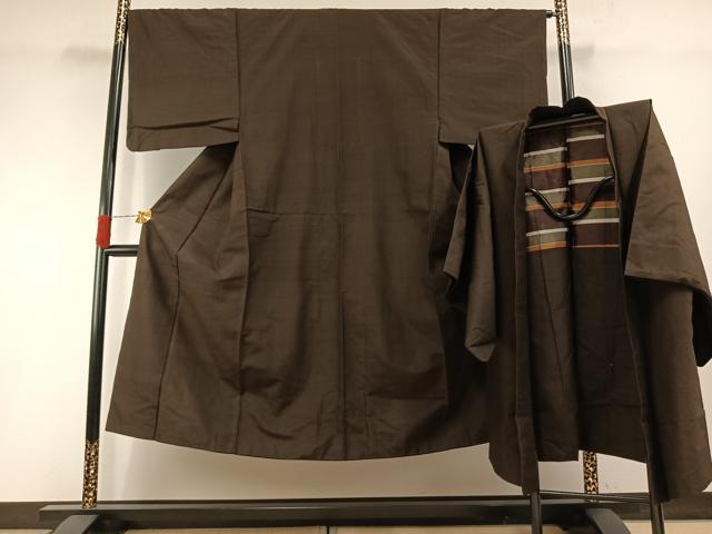 長閑やかさ屋御召しもの●成人男性 御召しもの 合奏団 基本法色 正絹 珠玉 AABH0658fy