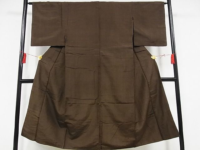 平和屋着物○男性 色紋付 羽織セット 毘沙門亀甲地紋 洗える着物