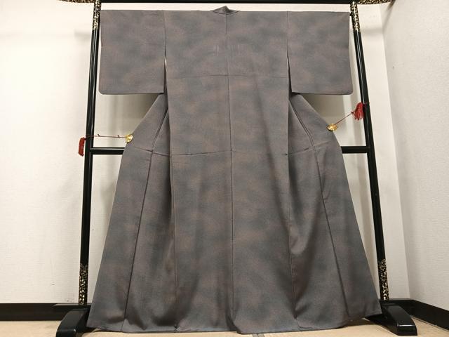 平和屋着物●上質な小紋　霞文　暈し染め　正絹　逸品　AABI4887ph｜平和屋