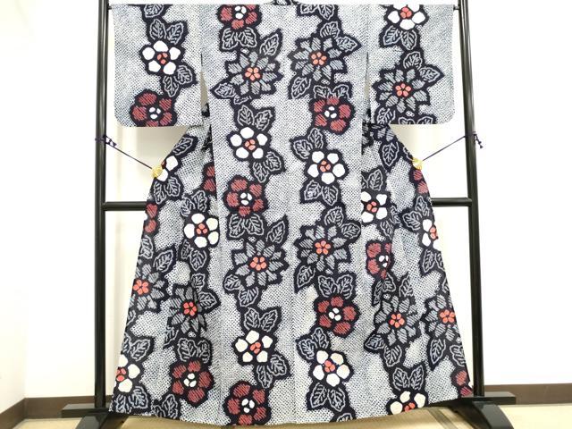 平和屋着物&there4;夏物 浴衣 有松鳴海絞り 草花文 綿 逸品 DAAV7058cd｜平和屋