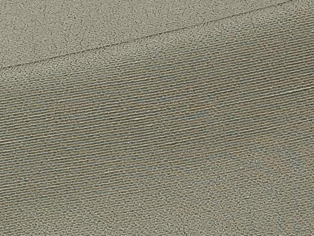平和屋着物▽上質な色無地 単衣 利休色 お召縮緬 正絹 逸品 CABI3807xi|平和屋