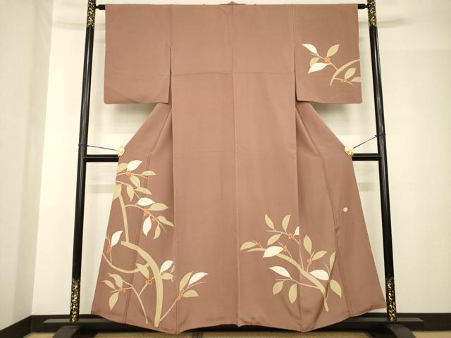 平和屋着物●訪問着 作家物 南天文 ろうけつ染 正絹 逸品 AABH5911ck