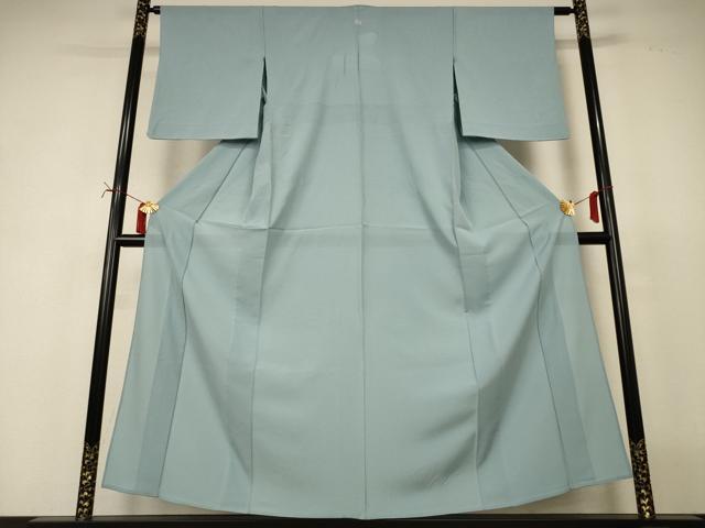 長閑やかさ屋御召しもの＊夏物 色無地 絽 水浅葱色 正絹 珠玉 AABI7865jd