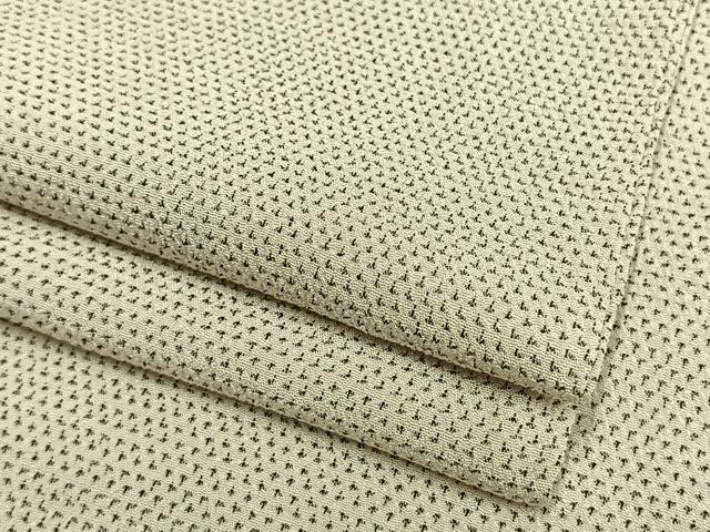 平和屋着物▽男性 本塩沢 単衣 蚊絣 正絹 逸品 DAAT9002az