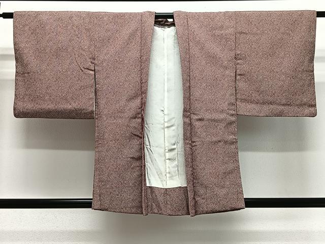 長閑やかさ屋御召しもの＃羽織 御召しもの地 鹿の子文様 正絹 珠玉 CABG3828ua
