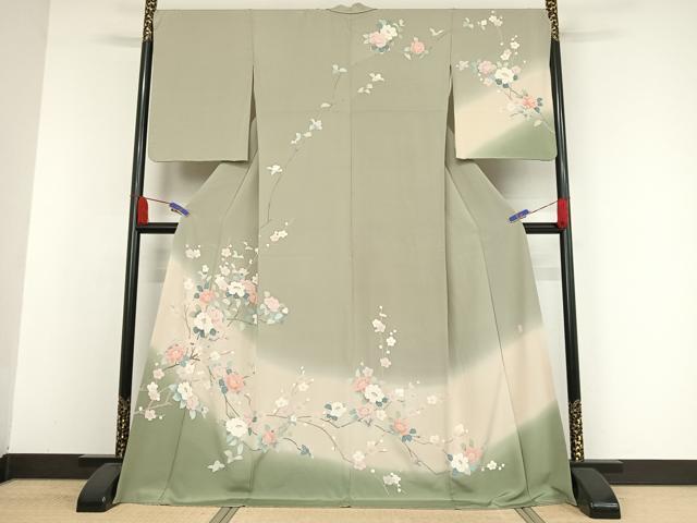 楽天市場】平和屋着物▽京友禅 高林勝司 訪問着 手描き 枝花文 暈し