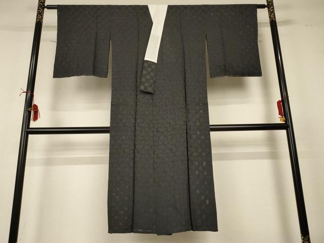 長閑やかさ屋御召しもの＊夏物 長襦袢 市松花地紋 正絹 珠玉 AABI6662jd