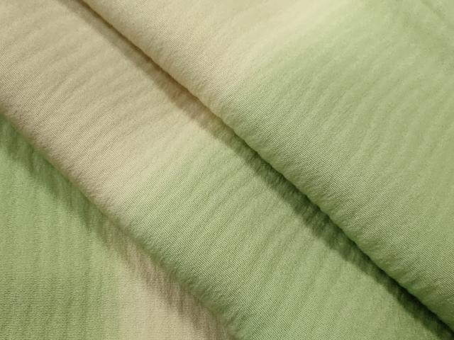 平和屋着物▽上質な小紋 単衣 間道 暈し染め 正絹 逸品 CABF2986ze