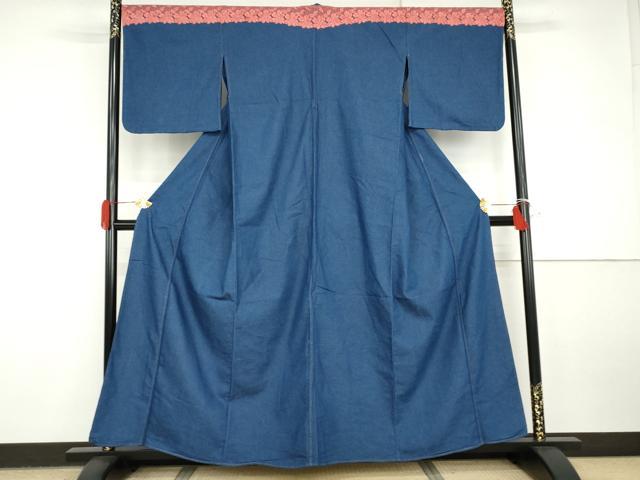 長閑やかさ屋御召しもの▽ジーンズ御召しもの 単衣 スピード競技 色無地 硝子色 AABI8032cs