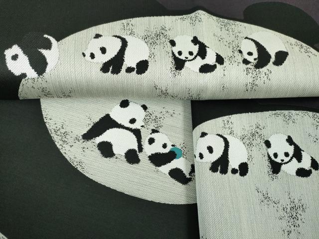 楽天市場】平和屋本店□極上 両面 全通柄袋帯 すくい織 鳥獣戯画 黒地