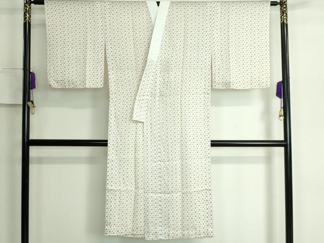 平和屋本店□夏物 長襦袢 撫子紋紗 蒸栗色地 逸品 未使用 DZAA6486kh5