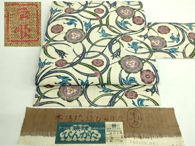 楽天市場】平和屋本店□極上 本場琉球紅型 琉球びんがた 知念紅型研究