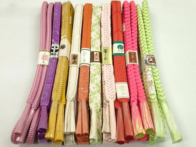 平和屋着物●和装小物 帯締め10本セット 笹浪組 礼装用 三越扱い 大丸扱い 金糸 逸品 未使用 CABF7398ju