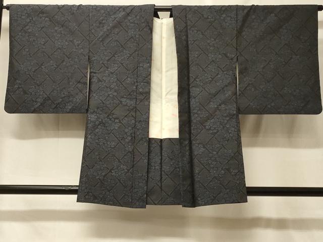 長閑やかさ屋御召しもの＃発祥地大島紬 羽織 花菱文 正絹 珠玉 CABF8973インチ