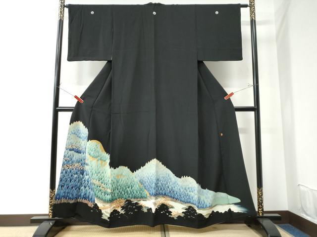 楽天市場】平和屋着物□極上 十日町友禅作家 村松竜介 黒留袖 鳳凰花文