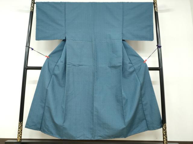 長閑やかさ屋御召しもの●成人男性 小紋 透かし彫り文 正絹 珠玉 未当て嵌める DABF1234ud
