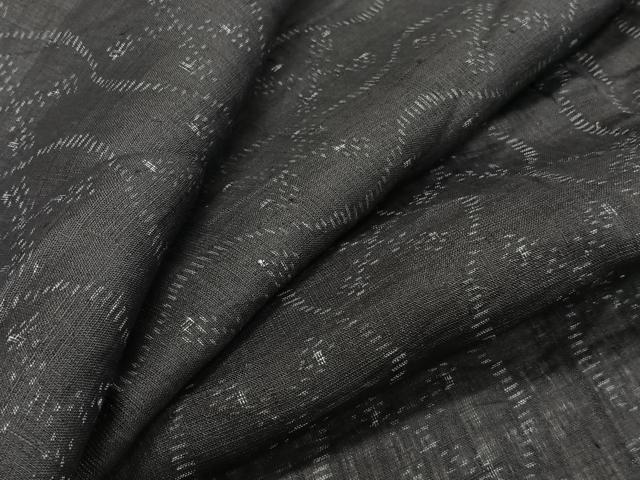 長閑やかさ屋御召しもの＊夏物 上布 立ち重し花文 麻 珠玉 CABG7160xi