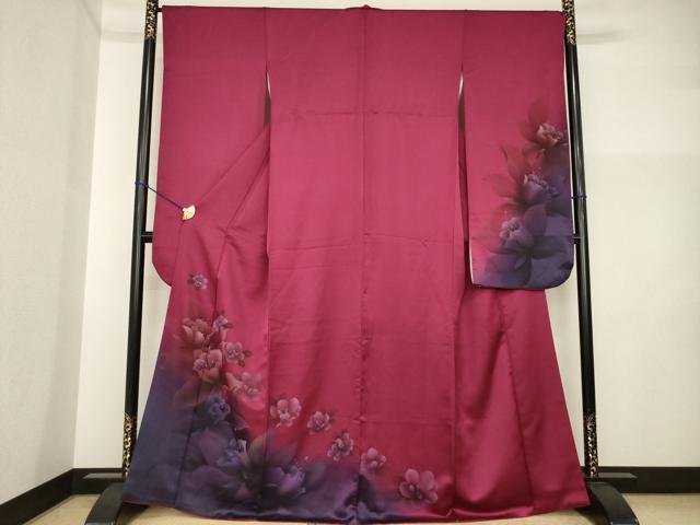 平和屋着物●豪華振袖　舞花文　正絹　逸品　AABI4506ck｜平和屋