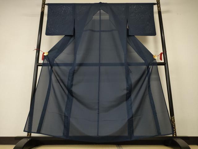 長閑やかさ屋御召しもの＊夏物 色無地 絽 褐返色 正絹 珠玉 AABI4730jd
