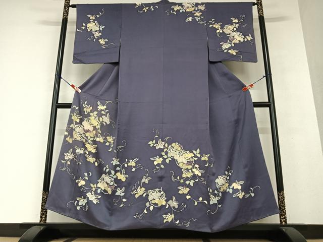 楽天市場】平和屋着物○創業460年・千總 訪問着 駒刺繍 流水花文 鬼
