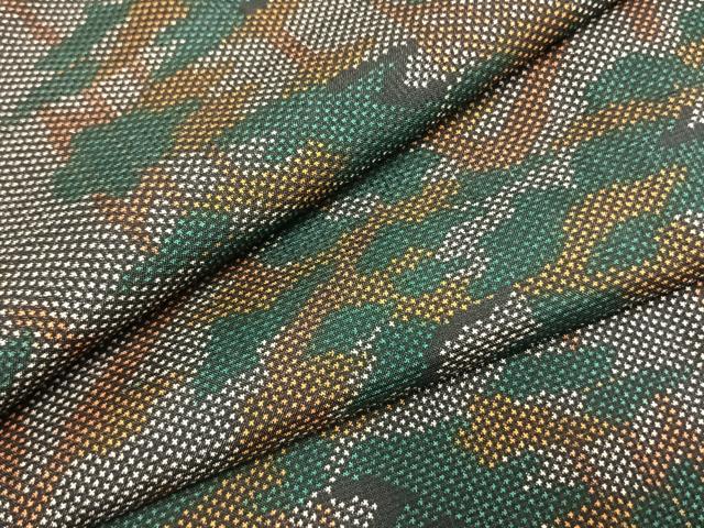 平和屋着物●本場大島紬　一元絣　樹林文　正絹　逸品　未使用　AABF5935fy｜平和屋