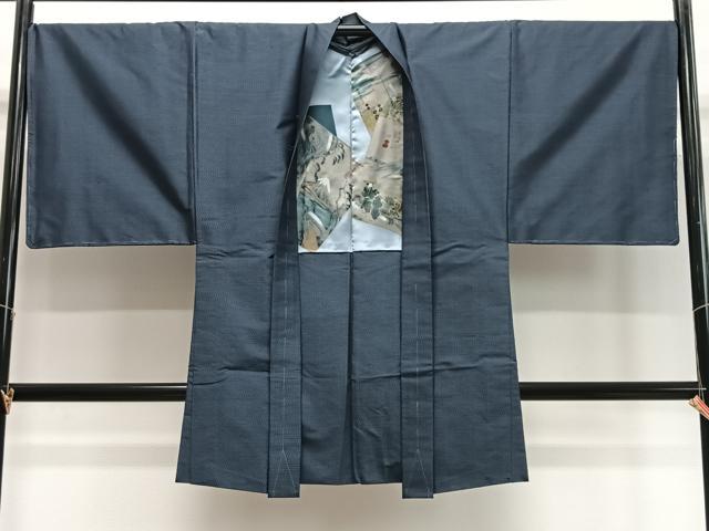 平和屋着物∞男性 長羽織 本場大島紬 80亀甲 総詰め 正絹 逸品 未使用 CABD4763ua|平和屋