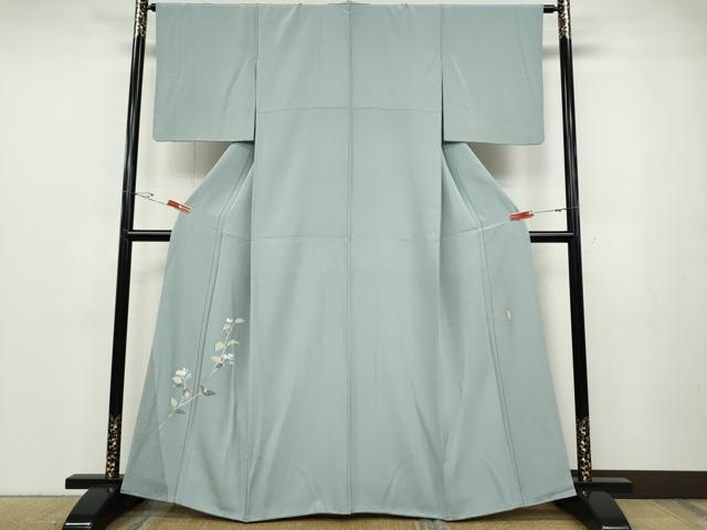 平和屋着物●本加賀友禅作家　成竹登茂男　色留訪問着　枝花文　正絹　逸品　CABD7289ut｜平和屋